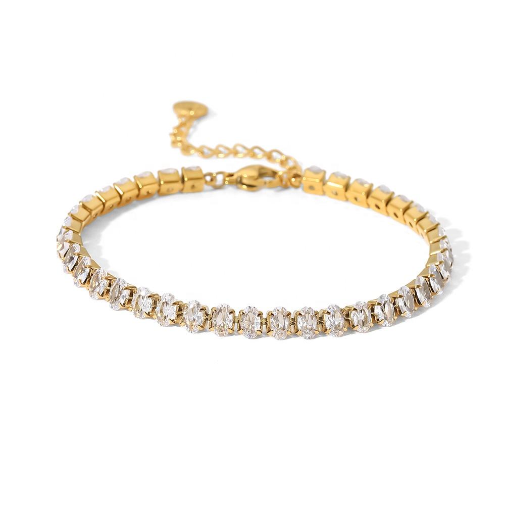 Basilia Round Cut Tennis Bracelet