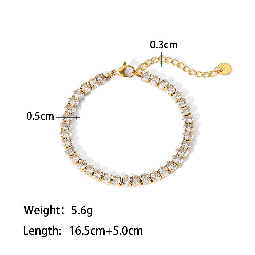 Basilia Round Cut Tennis Bracelet