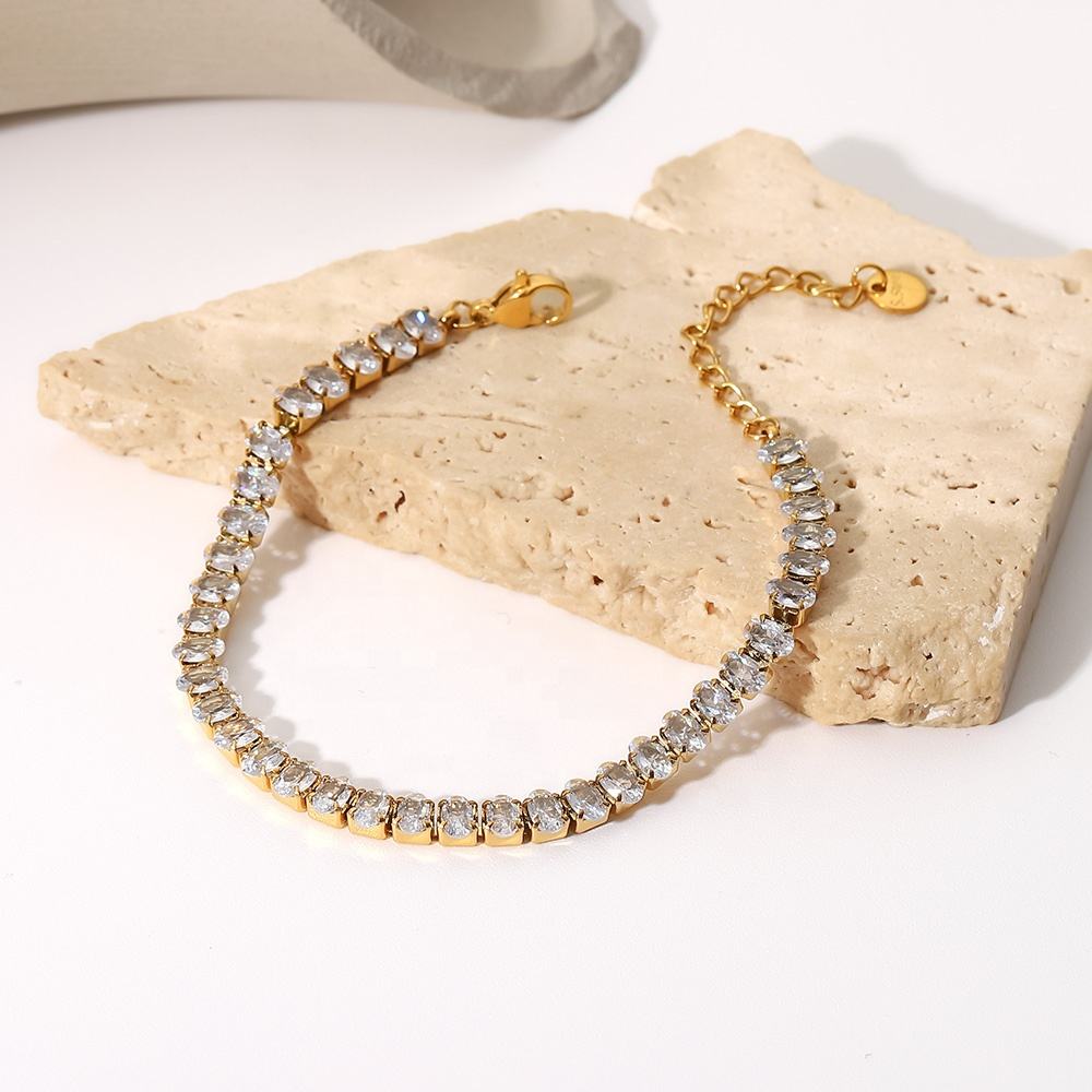 Basilia Round Cut Tennis Bracelet