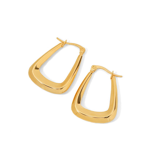 Elisa Smooth U-shaped Earrings