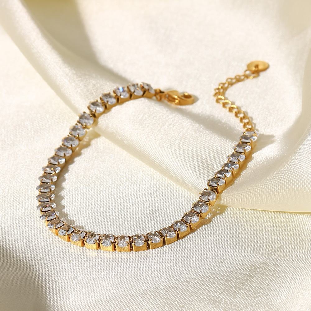 Basilia Round Cut Tennis Bracelet