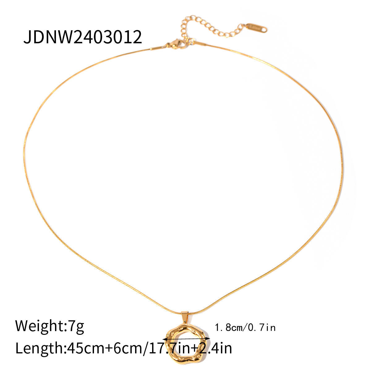 Natividad Textured Round Pendant Necklace