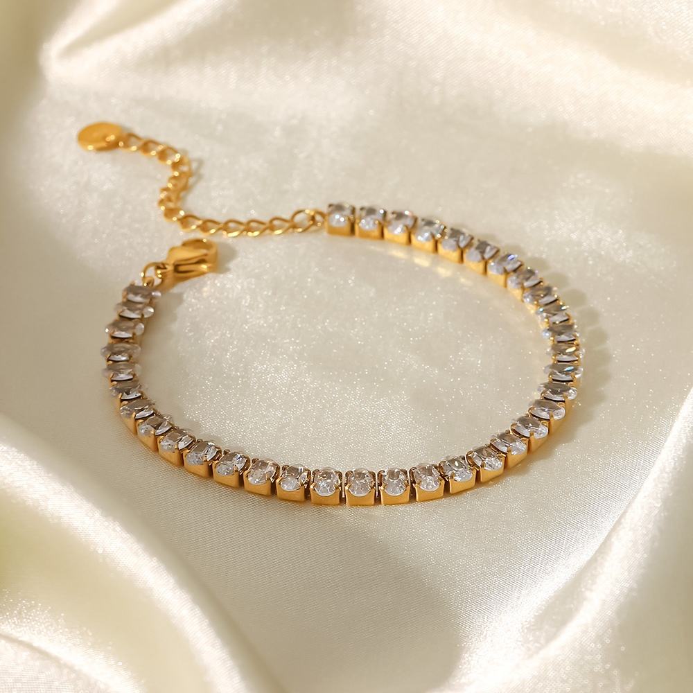 Basilia Round Cut Tennis Bracelet