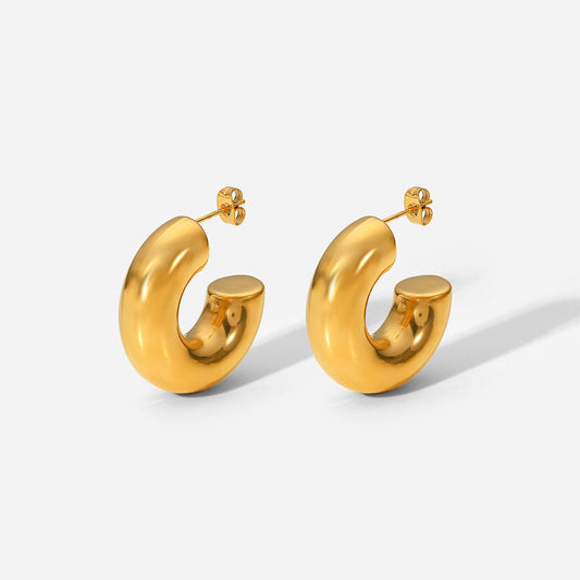 Esperanza C-shaped Chunky Earrings