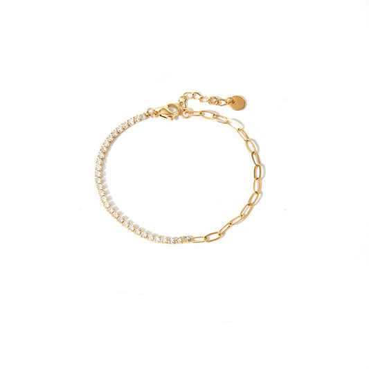 Benita Dual Tennis and Chain Bracelet