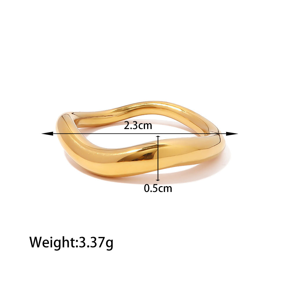 Rosana Round Wavy Ring