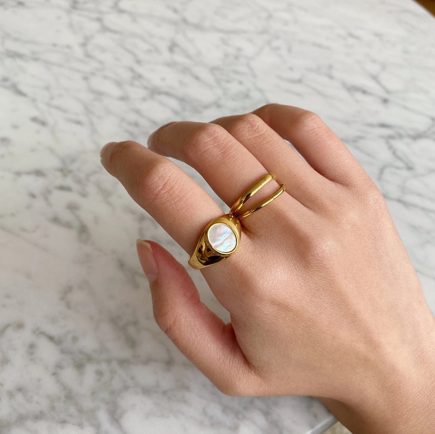 Rosalinda Double Layer Ring