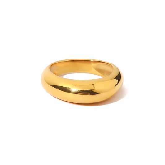 Rosie High Polished Round Chunky Ring