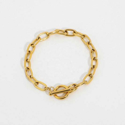 Beatriz Round Link Chain Bracelet